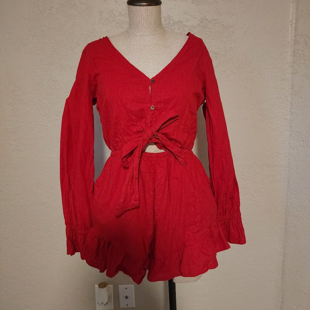 Red romper